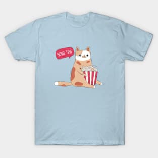 Cat and popcorn T-Shirt